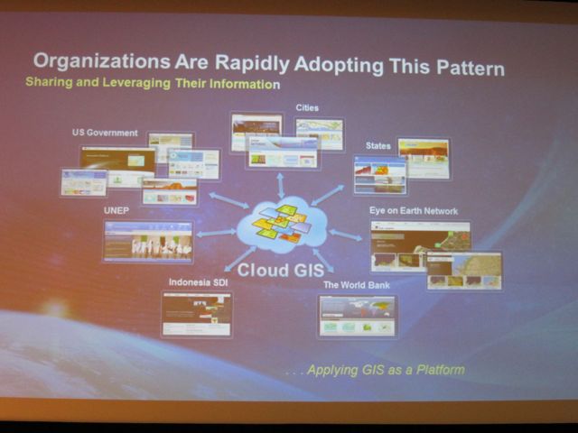 There is a huge shift that is going to happen, with GIS as a platform that is extensible with apps and added knowledge. 