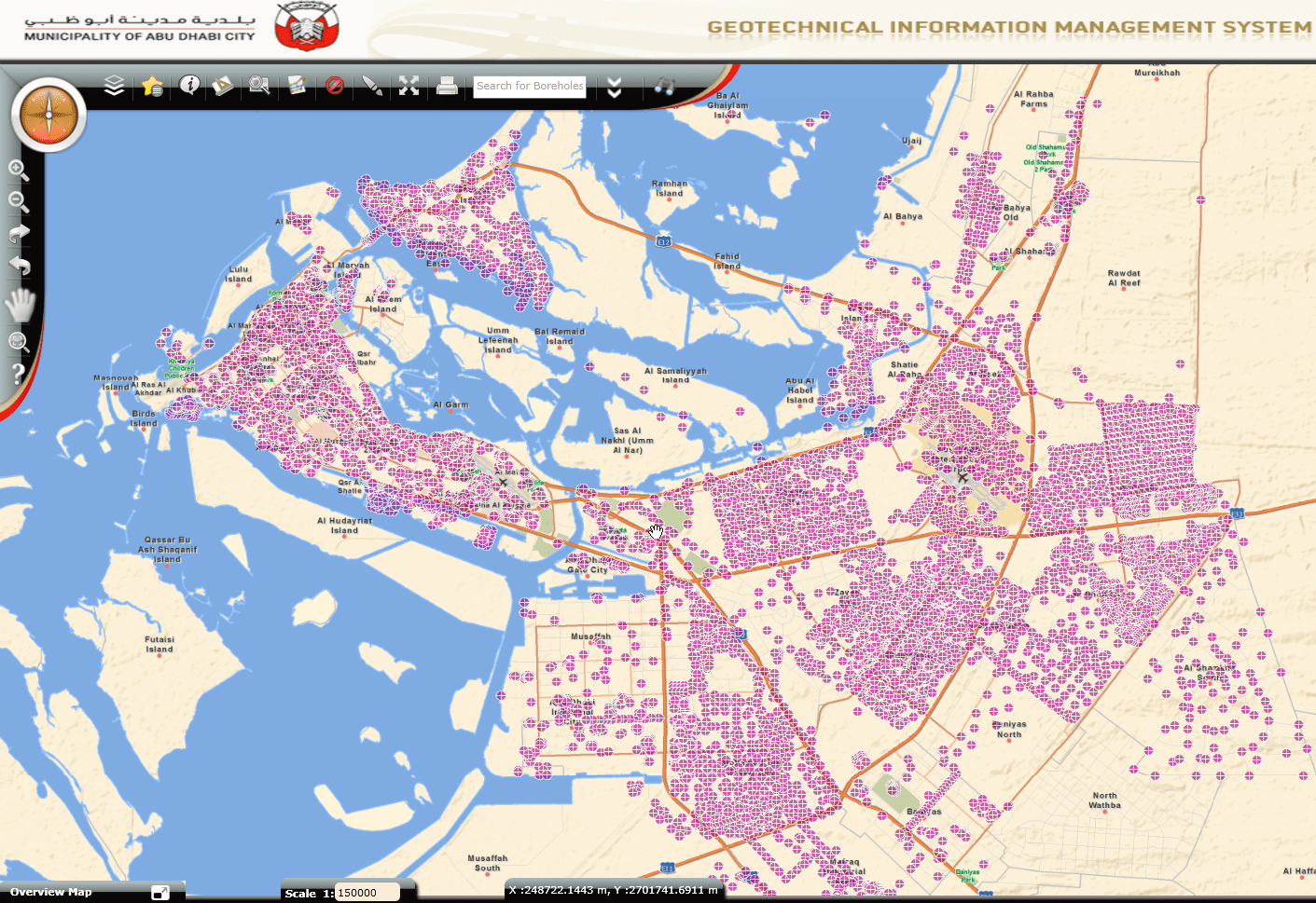 The Geotechnical Information Management System (GIMS) provides easy access to data for all boreholes around Abu Dhabi.