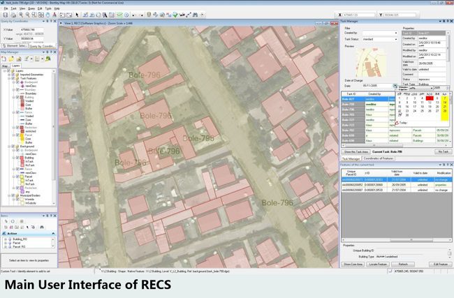 Comprehensive CAD and GIS functionality provided the perfect base for handling cadastral data and ensuring data quality and consistency.