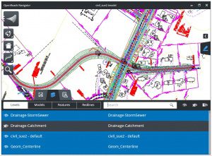 OpenRoads Navigator makes it easy to work with 2D or 3D designs in the field allowing users to access all project information associated with a project.