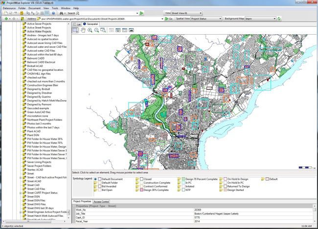 Geospatial data simplifies searches and produces more accurate results for various departments.