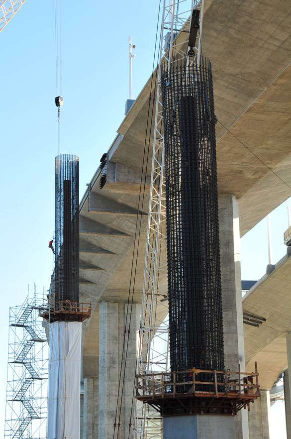 YBI ramps column construction