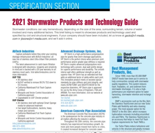 Uitsteken Beperken rand Specification Section: 2021 Stormwater Products and Technology Guide |  Informed Infrastructure
